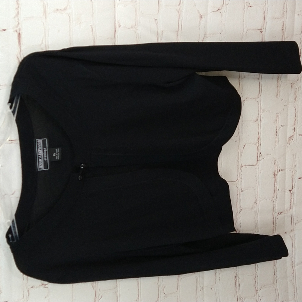 Jessica Howard Lightweight Black Bolero Sweater